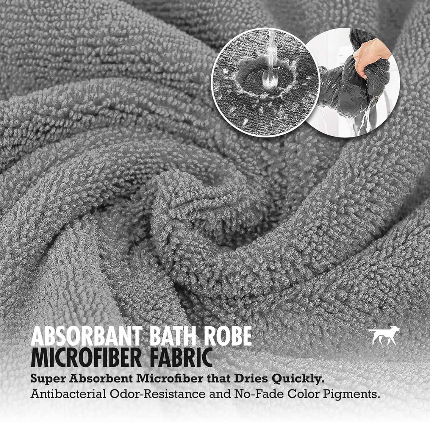 Super Absorbent Dog Bathrobe Towel