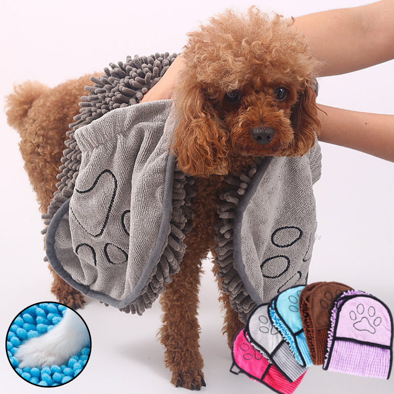 Microfiber Pet Bath Towel for Dogs Cats