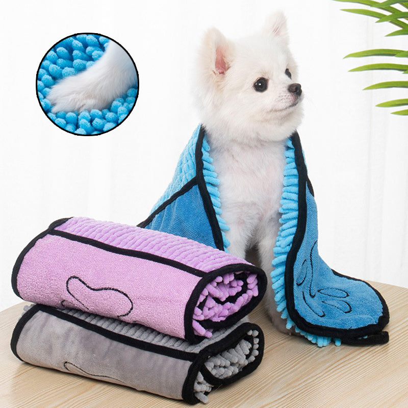 Microfiber Pet Bath Towel for Dogs Cats